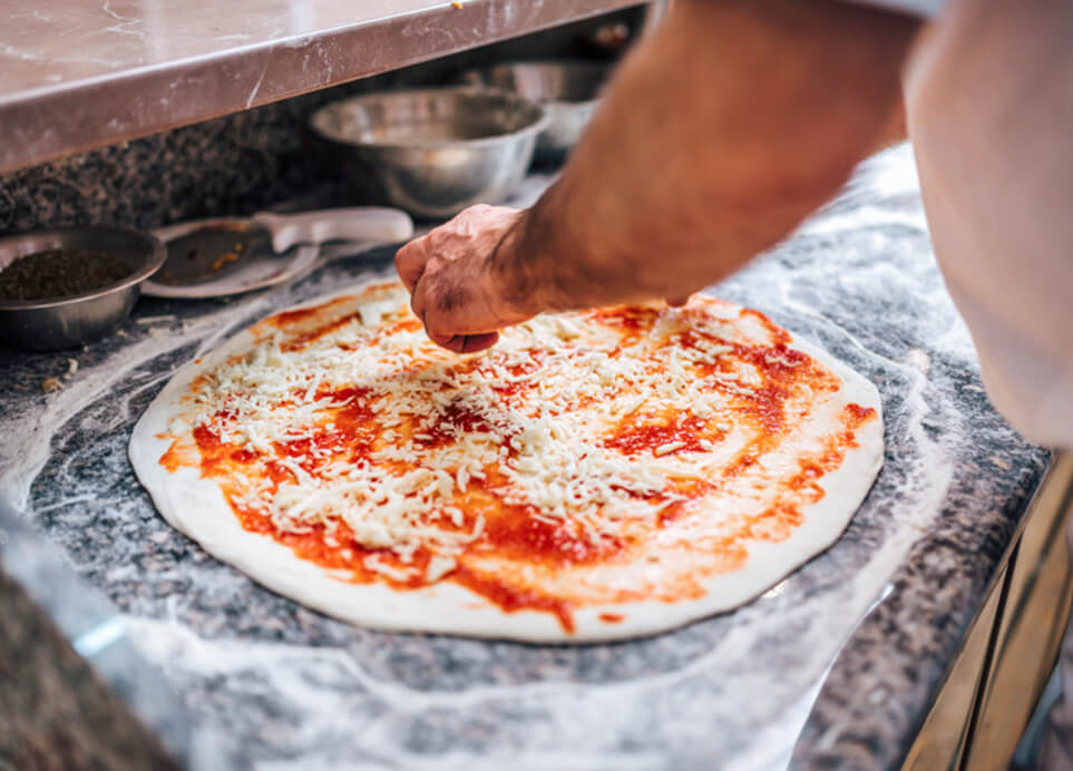 commander pizza tomate 
